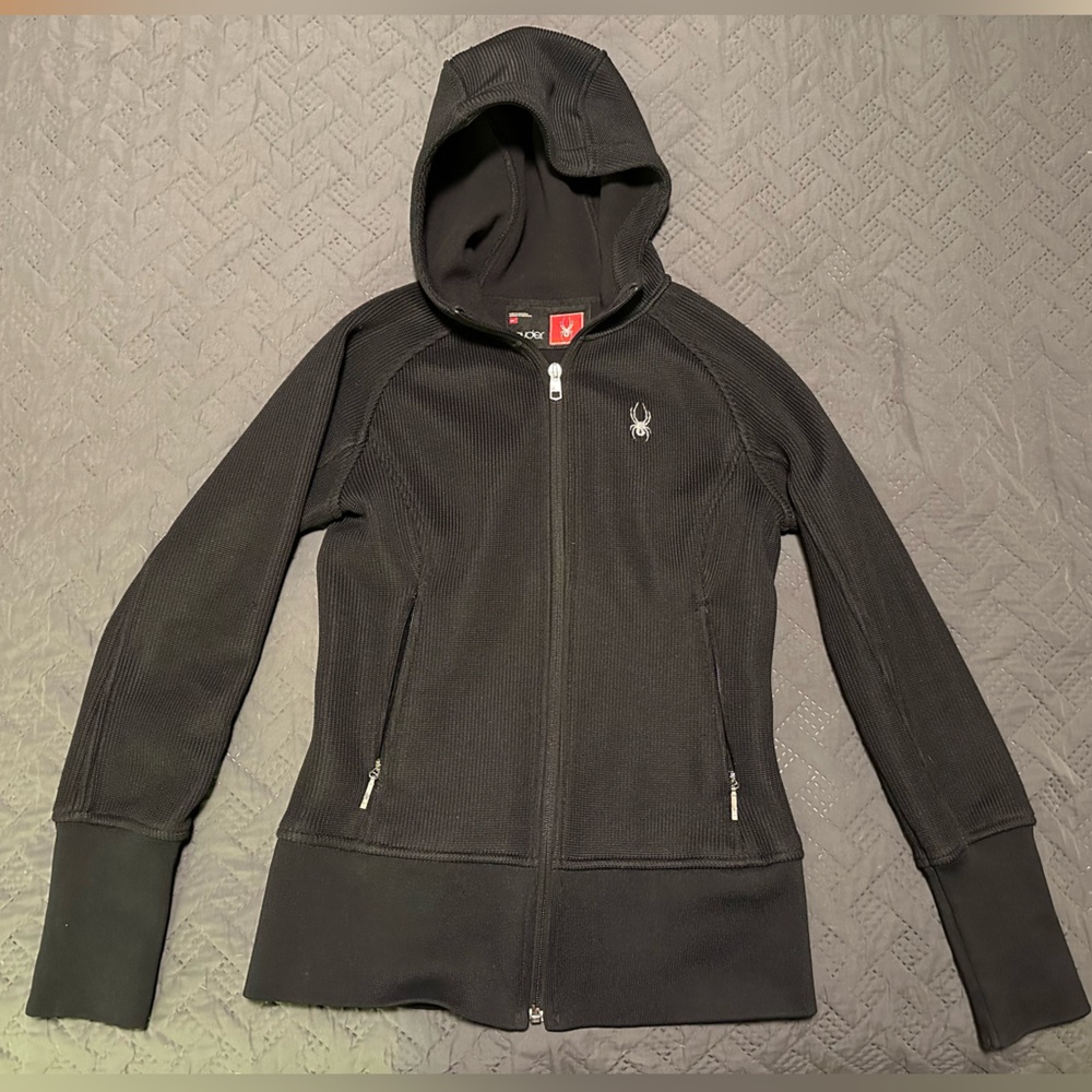 Spyder full zip fleece hoodie size small